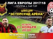 "Эстерсунд" 2:0 "Заря": события матча