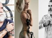 Молоды душой: энергичные пенсионеры с необычными татуировками (Фото)