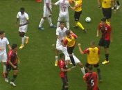 Ногой в голову: финальный матч превратился в массовое побоище (видео)