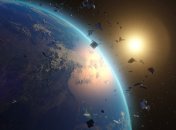 Космічне сміття навколо Землі.