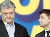 Петр Порошенко и Владимир Зеленский (слева направо)