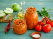 Лечо из кабачков и болгарского перца с чесноком