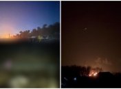 После ракетного удара по Ровенщине пылает нефтебаза