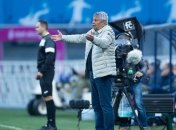 Мирча Луческу руководит "Динамо" в игре против "Днепра-1"