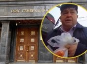 Закриничний під час суперечки з інспектором