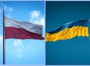 Флаги Польши и Украины