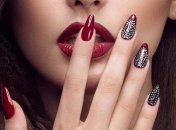 Маникюр 2019: элегантный бордовый нейл-арт