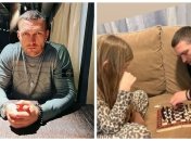 Александр Усик с дочерью Елизаветой