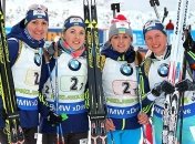 Биатлон. Украина завоевала "серебро" в женской эстафете ЧМ-2017