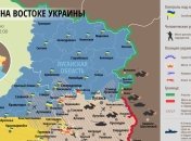Карта АТО на востоке Украины (5 января)
