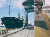 Суховантаж Navistar біля зернового терміналу в Одесі