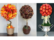 Осенний топиарий своими руками: делаем необычное украшение для дома