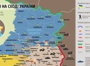 Карта АТО на Востоке Украины (1 октября)