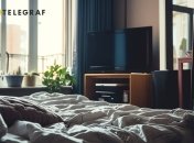 Телевізор у спальні краще не ставити (зображення створено за допомогою ШІ)
