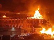 Пожар на заводе в Подмосковье