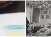 Російська школярка намалювала український прапор