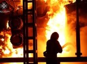 Последствия обстрела одного из энергетических объектов Украины