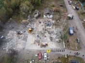 Остатки здания кафе в Грозе