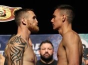 Сын легенды бокса мощным апперкотом нокаутировал соперника (видео)