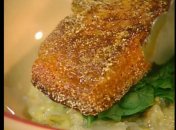 Жареный лосось