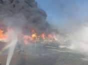 Огонь тушат десятки пожарных