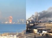 Дым от пожара виден издалека