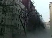 В Москве рухнула стена исторического дома (Видео)