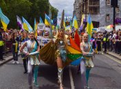 Украинская делегация на прайд-марше в Лондоне