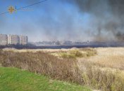 В Балаклее горят гектара камыша