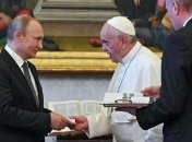 Диск с фильмом "Грех" подарил Путин Папе Римскому