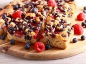 Вкусный пирог с ягодами