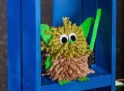 DIY. Игрушка из помпонов Мастер Йода