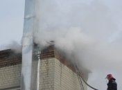 В Чернигове горела фабрика "Аврора"