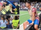 Кріштіану Роналду потрапив м’ячем у голову стюардові