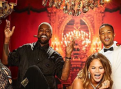 Кардашян с супругом побывали на вечеринке по случаю дня рождения Джона Ледженда