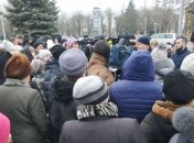 Кандидат в президенты в Бердянске получил зеленкой в лицо