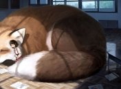 Мир с гигантскими животными: работы японского иллюстратора (Фото)