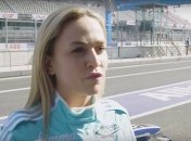 Испанская гонщица протестировала машину Формулы E (Видео)