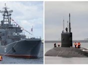 БДК "Минск" и подлодка "Ростов-на-Дону"