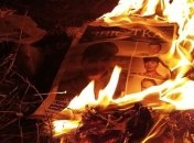 Савченко разожгла костер из своих агиток после фиаско на выборах в ВРУ