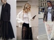 Прозрачные юбки врываются в тренды