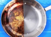 Как очистить дно пригоревшей кастрюли - лайфхак
