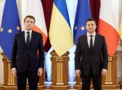 Эммануэль Макрон и Владимир Зеленский