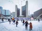 Зима в Канаде холодная и снежная