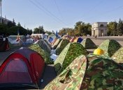 В центре Кишинева появился еще один палаточный городок