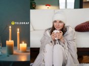 Дівчина гріється