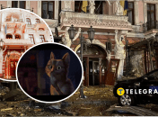 В Одессе отреставрировали статую в гостинице "Бристоль"