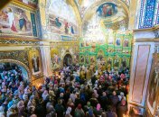 Воскресное богослужение в Киево-Печерской Лавре