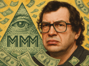 ШІ згенерував типовий колаж зі статті про «МММ» у газеті дев’яностих