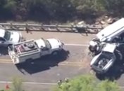 В США возросло количество жертв лобового столкновения автобуса и пикапа